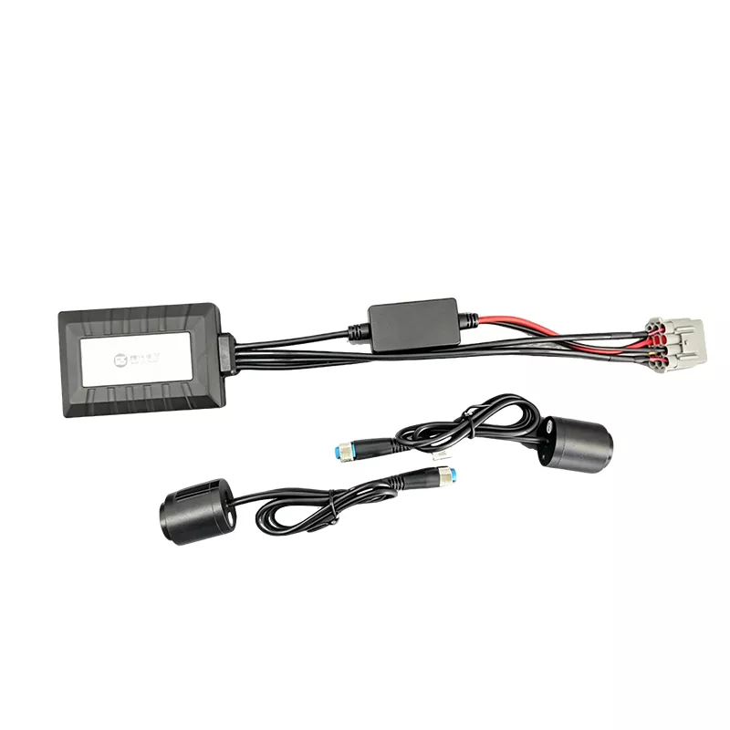 Cámara de salpicadero para motocicleta de doble lente con salida de TV